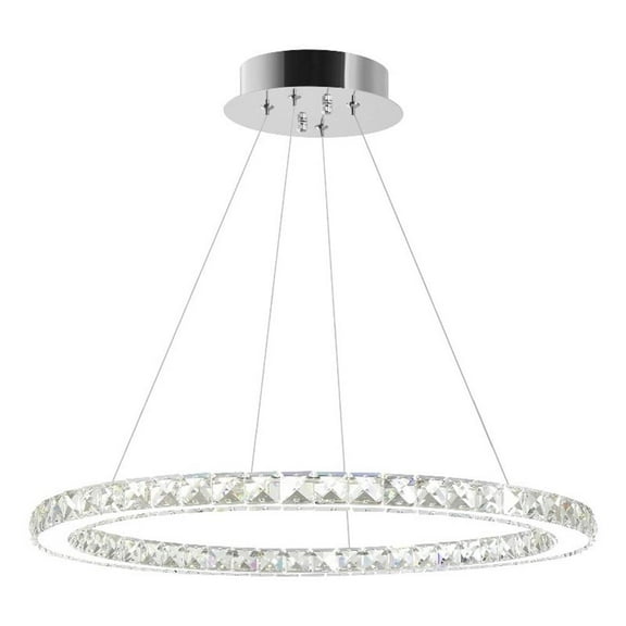 LED Chandelier with Chrome finish