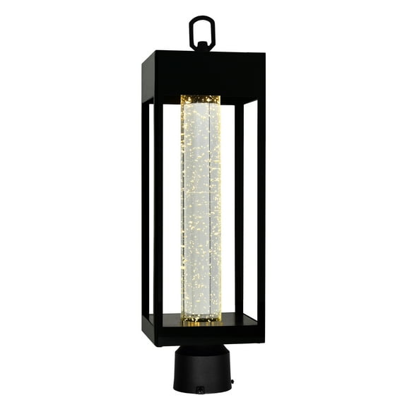 CWI Lighting Rochester LED Integrated Black Metal Outdoor Lantern Head