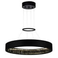 thumbnail image 1 of CWI Lighting Rosalina Contemporary Metal LED Chandelier in Matte Black, 1 of 5