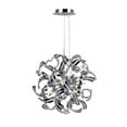 thumbnail image 1 of CWI Lighting Swivel 12 Light Contemporary Metal Chandelier in Chrome, 1 of 5