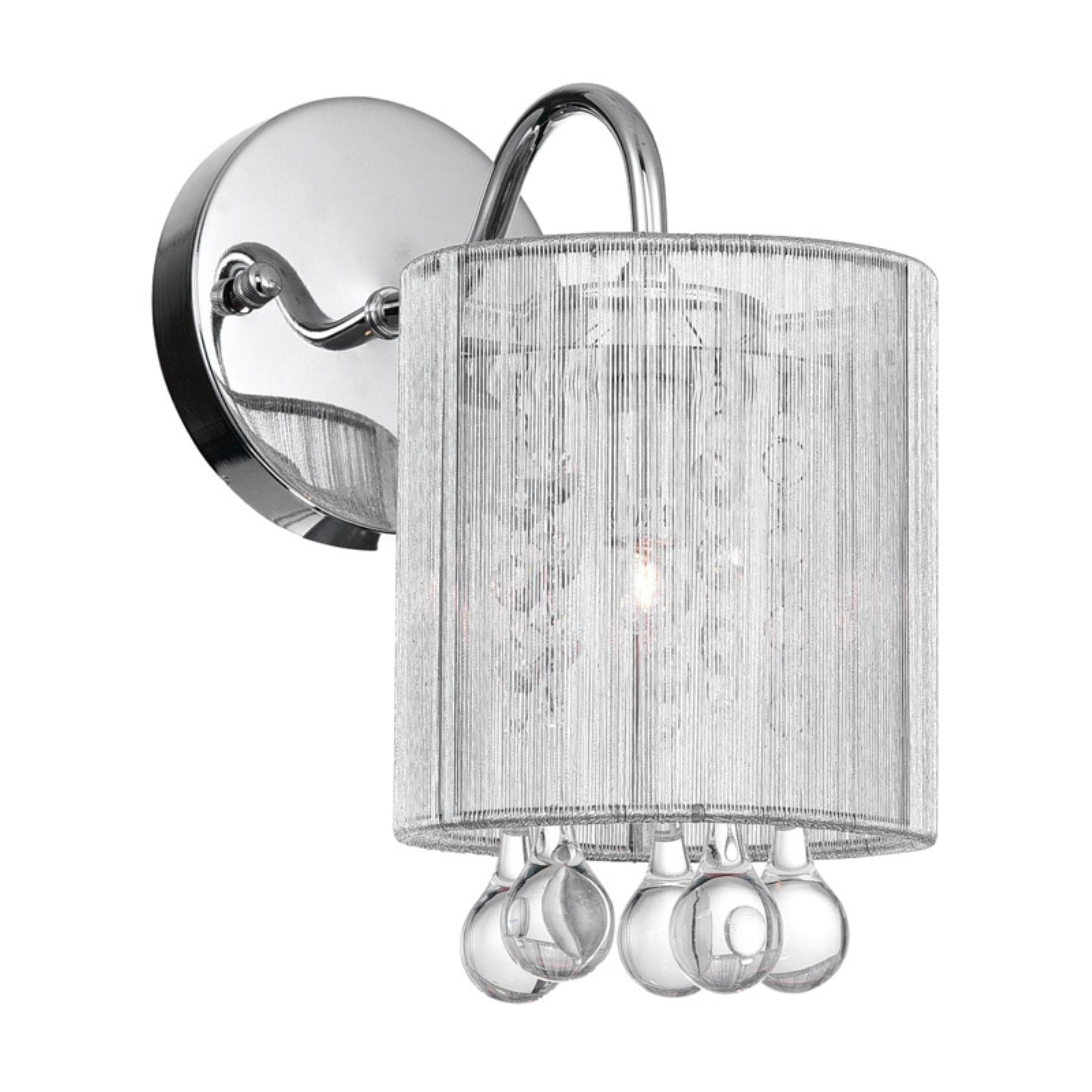 1 Light Bathroom Sconce with Chrome finish - Walmart.com