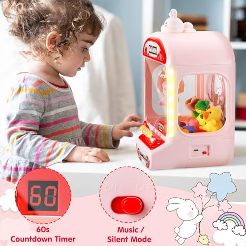 CWLAKON Claw Machines for Kids with Sound Light, Mini Vending Machine ...