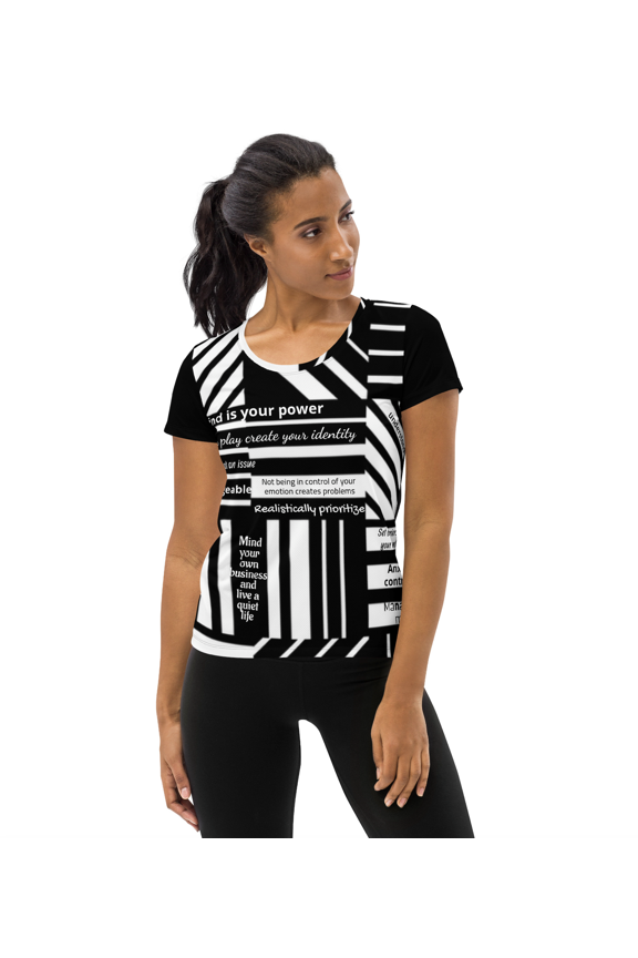 ’ Store: Wordy Wit It Athletic Tee, All-Over-Print