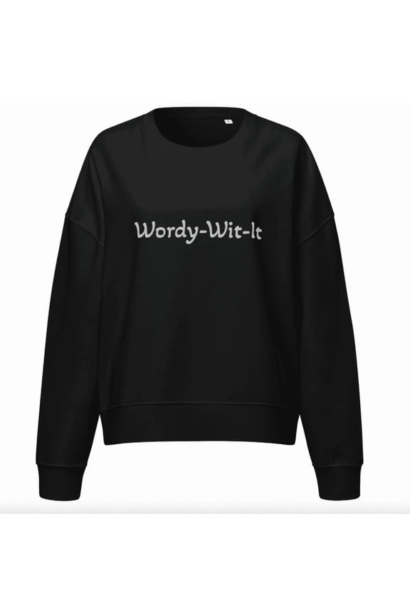 ’ Store: WORDY-WIT-IT Women’s Organic Crew Neck Sweatshirt – Soft Fleece, Recycled Cotton Blend, Everyday Comfort