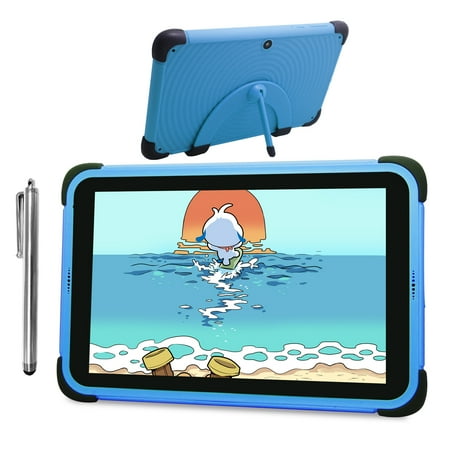 CWOWDEFU Kids Tablet 8 Inch Android Tablet 32GB WiFi Tabletas for Children Toddlers Baby Boys, Tablette with Stylus Pen, Blue