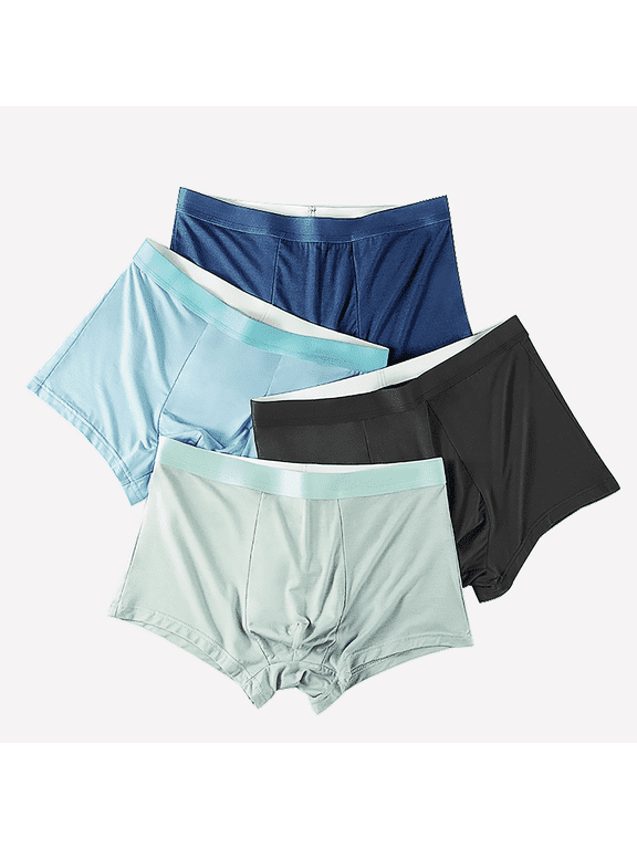 Mens Underwear Ultra Soft Micro Modal Support Pouch Trunks Moisture Wicking Boxer Briefs for Men - XXXL, for 75-85 KGS
