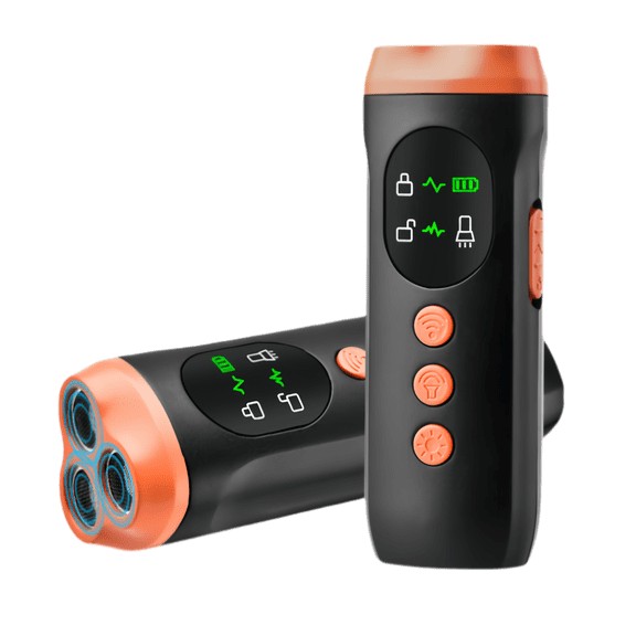 CWYZA Dog Barking Deterrent Device  2025 Upgraded 6-in-1 Ultrasonic Anti-Bark Trainer with LED Flashlight, Rechargeable & Portable, Safe and Humane Bark Control Tool for Dogs