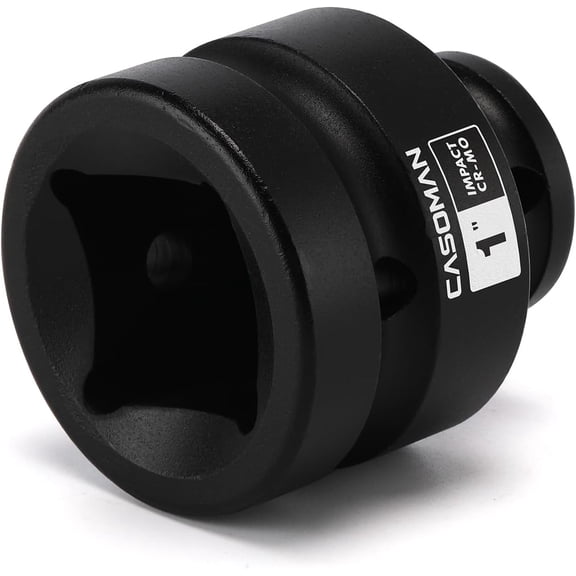 CWZYJQ-1/2-Inch Drive x 1-Inch Shallow Impact Socket, SAE, 4-Point Square Socket, 1/2" Drive Axle Nut Socket for Easy Removal of Axle Shaft Nuts, CR-MO