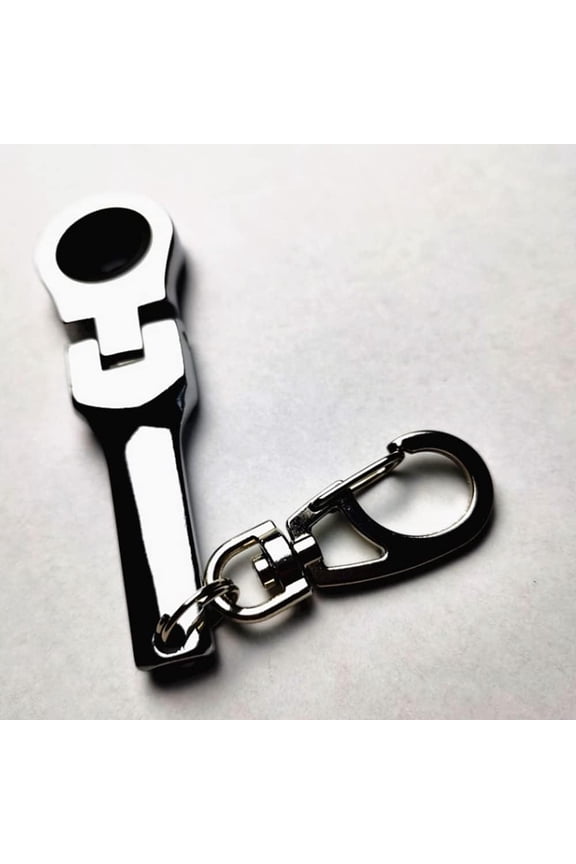 -1Pcs 10mm Ratcheting Wrench Key Chains Portable Ratchet Wrench Keychain Key Ring Flex Head Mini Hardware Tool