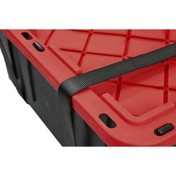 CX BLACK & YELLOW, XTRA TALL 27-Gallon Heavy Duty Tough Storage Container & Snap-Tight Lid, (28.5L x 19.4W x 15.2H), Weather-Resistant Design and Stackable Organization Tote [4