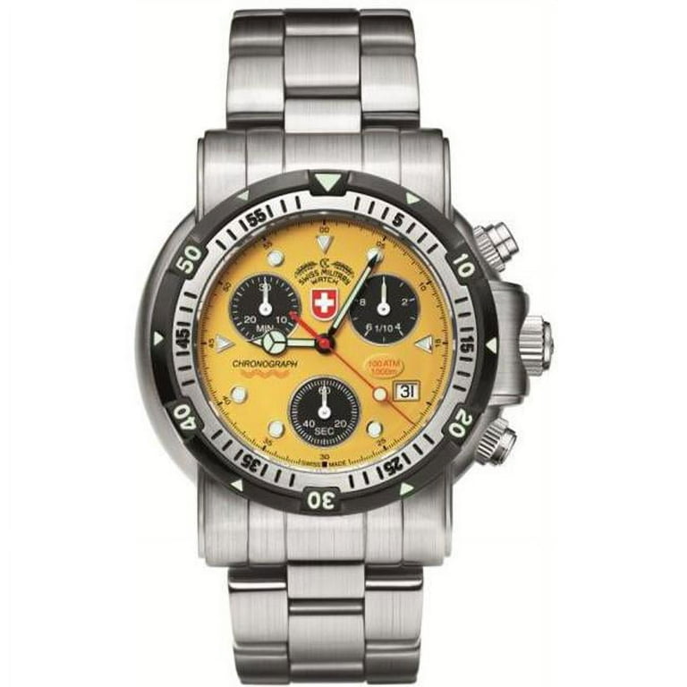 CX Swiss Military Watch 1728 Sea Wolf 1 - Yellow - Walmart.com