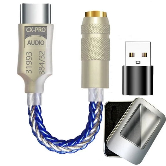 CX31993 HiFi Type C to 3.5mm Headphone Amplifier Audio Decoder IEM AMP Mobile Phone Ad y13279