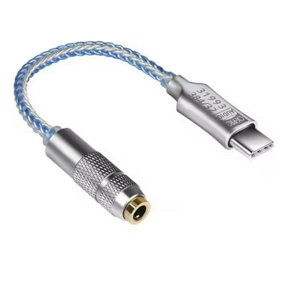 CX31993 USB Type-C to 3.5mm Audio Interface Headphone Amplifier Earphone Sound Amplifier 32bit 384kHz Audio Adapter