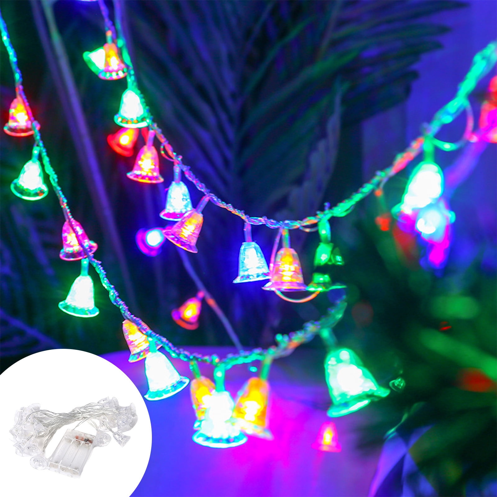 CXALSSY 10LED Outdoor Christmas Lights near Me, 4.9ft Warm White Christmas String Lights Indoor