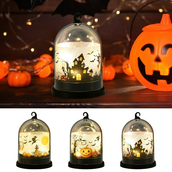 CXALSSY Halloween Decor, Halloween Decorations, Halloween Decorations Indoor, Pumpkin Lanterns Witch Lanterns Castle Lanterns Night Lights Lights Led Candle Lights Layout Ornaments