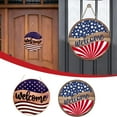 thumbnail image 1 of CXALSSY Independence Day decor, 4th of July Decor, Patriotic Decor, Fourth of July Decoration, Fourth of July Party Supplies, Independence Day Welcome Sign, Hanging Wooden Board for Wall Door, 1 of 5