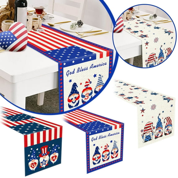 CXALSSY Independence Day decor, 4th of July Decor, Patriotic Decor, Fourth of July Decoration, Fourth of July Party Supplies, 4th of July Tablecloth