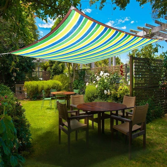 CXALSSY Outdoor Patio Sun Shade, Rectangle Solid Cloth Shade Sails Canopy, UV Block Fabric Sunshade for Plants Garden Backyard Lawn,2*5M