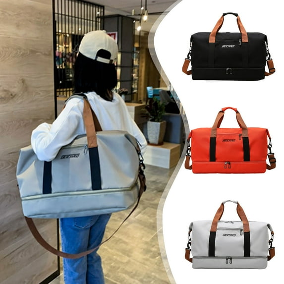 CXALSSY Travel Duffel Bag, Travel Bag, Large Duffel Bag, Weekenders & Overnight Bags, Duffel Bags for Women Men, Portable Foldable Lightweight Waterproof Duffel Bag