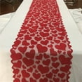 thumbnail image 1 of CXALSSY Valentine's Day Tabletop, Valentine's Day Decor, Valentines Day Decorations, Valentine's Day Table Flag Decoration Red Knitted Table Flag, 1 of 7