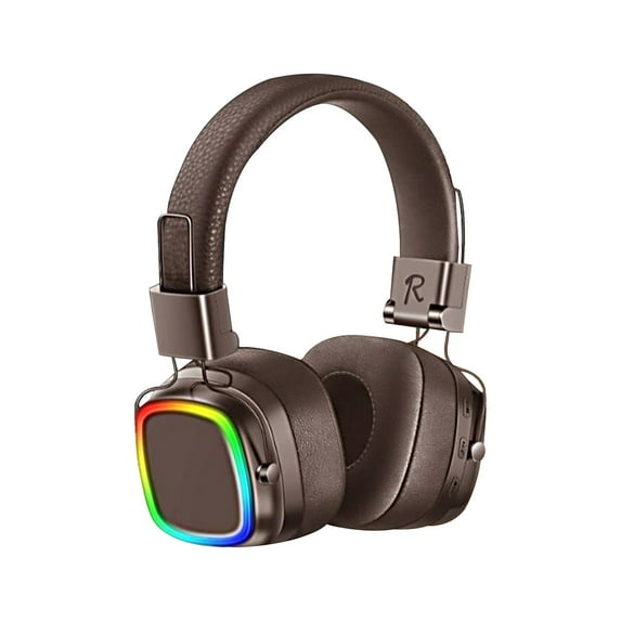 CXALSSY X3 Active Noise Cancelling Headphones, Over-Ear Headphones with Mic for Kids/Adults/Teen/School/TV, Brown