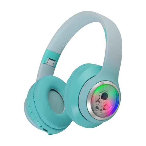 CXALSSY X3 Active Noise Cancelling Headphones, Over-Ear Headphones with Mic for Kids/Adults/Teen/School/TV, Green