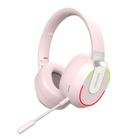 CXALSSY X3 Active Noise Cancelling Headphones, Over-Ear Headphones with Mic for Kids/Adults/Teen/School/TV, Pink