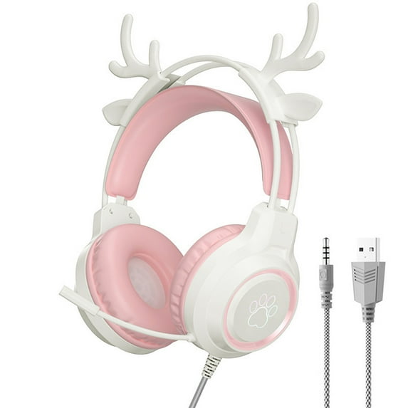 CXALSSY X3 Active Noise Cancelling Headphones, Over-Ear Headphones with Mic for Kids/Adults/Teen/School/TV, Pink