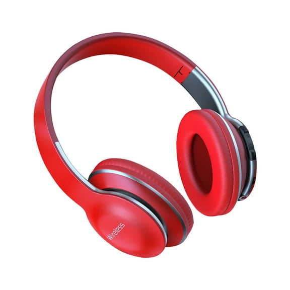 CXALSSY X3 Active Noise Cancelling Headphones, Over-Ear Headphones with Mic for Kids/Adults/Teen/School/TV, Red