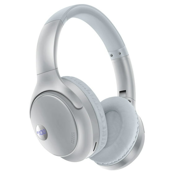 CXALSSY X3 Active Noise Cancelling Headphones, Over-Ear Headphones with Mic for Kids/Adults/Teen/School/TV, Silver