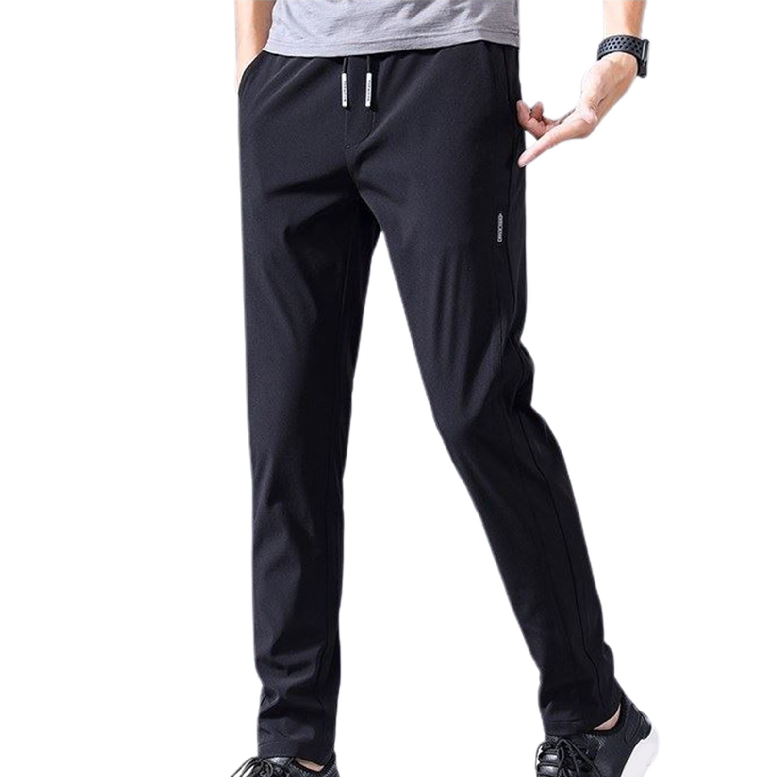 Nivia Men Striped Pants/Running & Sports Trackpants/Polyester Fabric Pants  with Elastic Closure-Black(S) : : Clothing & Accessories