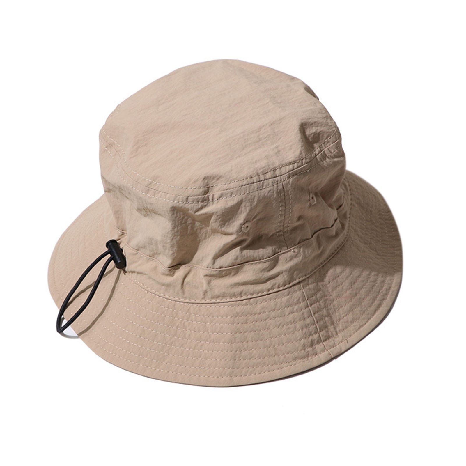CXDa Men Sun Hat Solid Color Anti-UV Unisex Flat Top Sunscreen Lady  Fisherman Hat Outdoor Hat