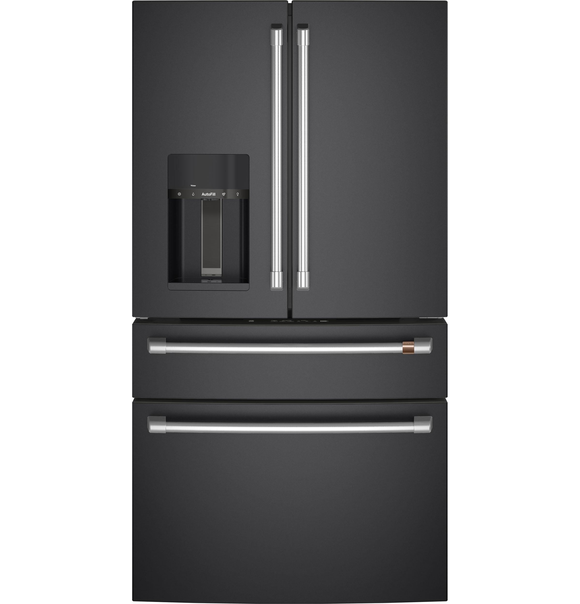 Matte Black Smart French Door Refrigerator with Ice Maker