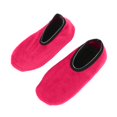 thumbnail image 1 of CXHEGBEJ 1Pair Autumn Winter Padded Thickened Floor Sock For Ladies Plain Color Elastic Cuff Adult Slipper Socks Warm Soft Fleece Gripper Slipper Hot Pink, 1 of 8