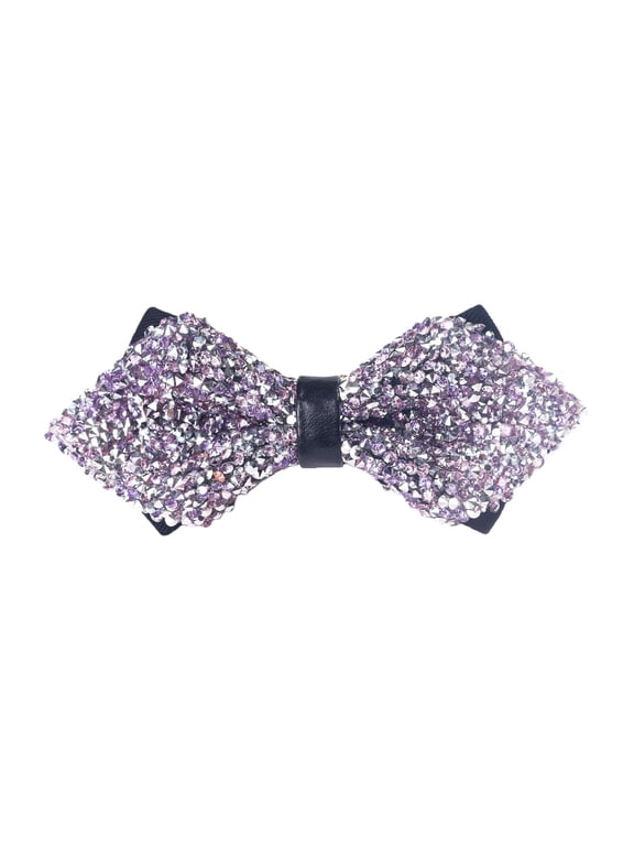Bow Tie For Women Mens, Pre Tied Sparkling Bowtie For Wedding Solid Color Party Classic Butterfly Bowtie Formal Tuxedo Bow Ties