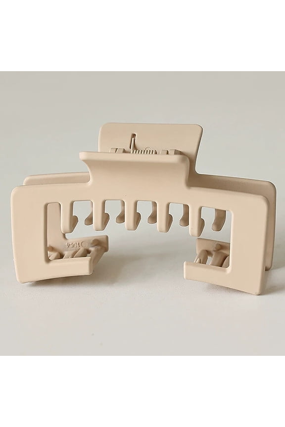 Hat-Friendly Claw Clips for Baseball Caps Hat Hair Clips Strong Hold for Women, Claw Clips for Thick Hair Hat Hairstyles, Gifts Hair Accessories Beige