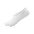 thumbnail image 1 of CXHEGBEJ No Show Socks for Women Men Plain Color Non Slip Low Cut Socks Low Thin Ankle Footies Invisible Liner White, 1 of 3