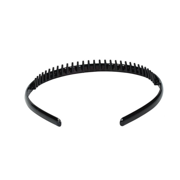 CXHEGBEJ Plastic Headbands With Teeth Comb Hair Accessories For Women Non Slip Hairbands Headdress for Thick Hair Hairstyles Black