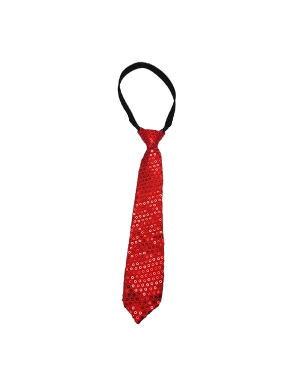 Sequin Tie For Men, Zipper Ties for Male Sparkle Women Necktie for Wedding Stage Festival Performance Graduation Party Uniforms Costumes