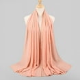 thumbnail image 1 of CXHEGBEJ Soft Chiffon Rhinestone Shawl Wrap For Women Spring Summer Fall Long Headscarf Shawl Muslim Hijab Poncho Casual Cape Top Scarf Orange, 1 of 8