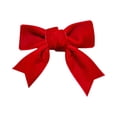 thumbnail image 1 of CXHEGBEJ Velvet Hair Bows Claw Clip For Female 3" Hair Ribbon Clips Alligator Clips Hair for Women Party Dress Headwear Hair Styling Accessories Red, 1 of 7