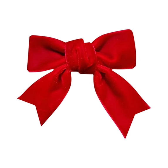 CXHEGBEJ Velvet Hair Bows Claw Clip For Female 3" Hair Ribbon Clips Alligator Clips Hair for Women Party Dress Headwear Hair Styling Accessories Red