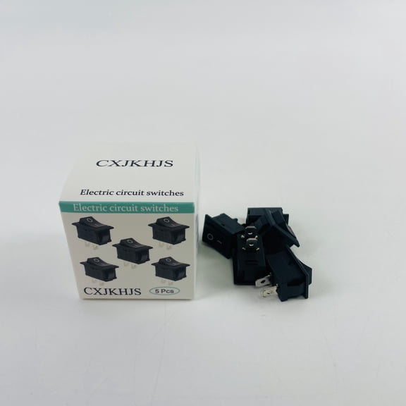 CXJKHJS Electric circuit switches,SPST ON/Off Rocker Switch, 2-Pin Electric Circuit Switch, 10A 125V / 6A 250V AC Snap-In Power Switch