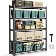 thumbnail image 1 of CXUZCZ 48"W Storage Shelves,5-Tier Heavy Duty Garage Shelving,Adjustable Shelving Unit,Metal shelf,Boltless Assembly Rack for Warehouse,Shed,3,000 lb Load,20 x 59 x 72 Inches,Black, 1 of 9