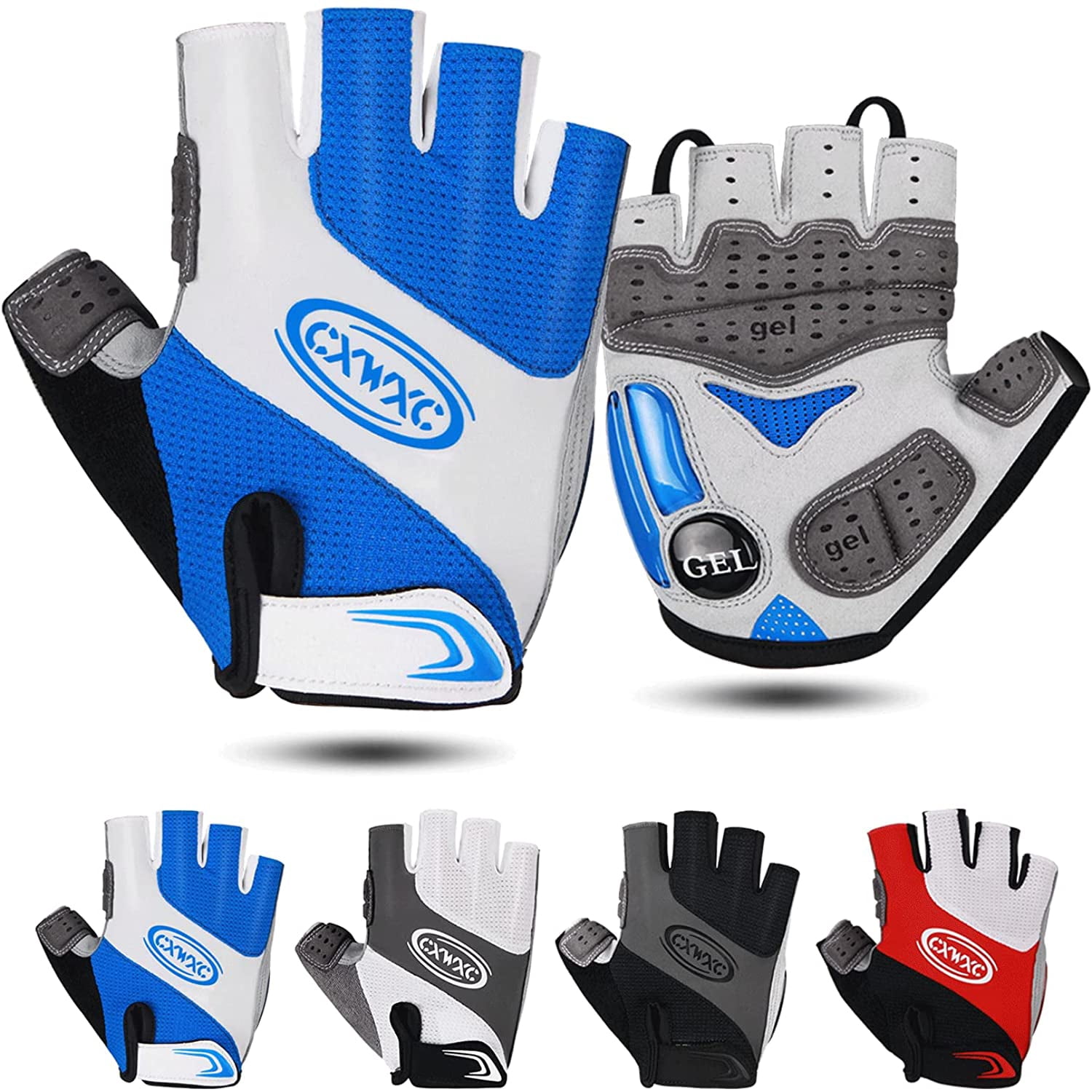 CXWXC Cycling Gloves Road Mountain Bike Riding Gloves