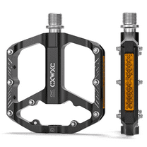 CXWXC Mountain Bike Pedals - 9/16" Bicycle Pedals Platform - 3 Sealed Bearing MTB Pedals, Lightweight Plat Pedals for Road Mountain BMX MTB Bike