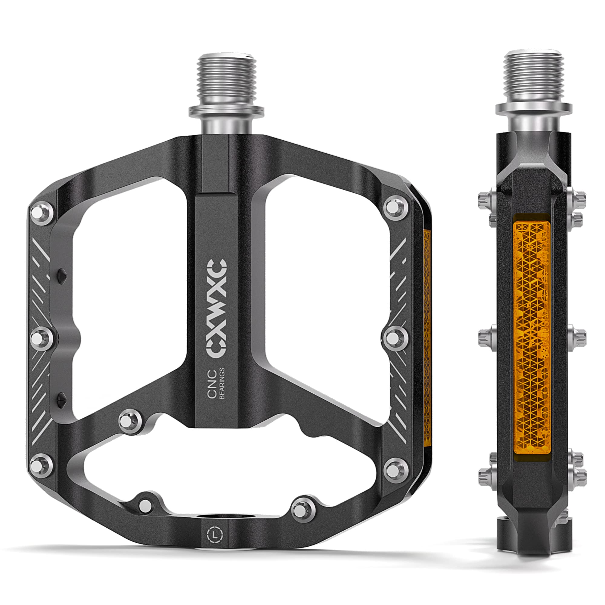 CXWXC Mountain Bike Pedals Aluminum Platform Pedals 9 16 Inch 