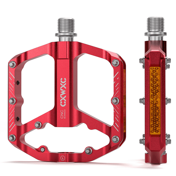 CXWXC Mountain Bike Pedals - 9/16" Bicycle Pedals Platform - 3 Sealed Bearing MTB Pedals, Lightweight Plat Pedals for Road Mountain BMX MTB Bike