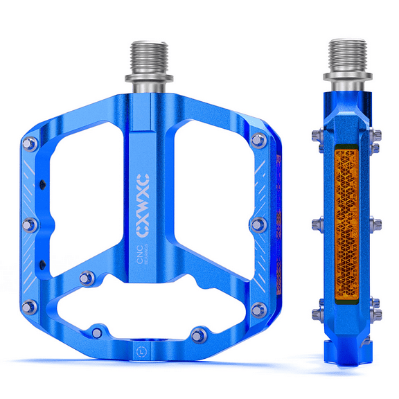 CXWXC Mountain Bike Pedals - 9/16" Bicycle Pedals Platform - 3 Sealed Bearing MTB Pedals, Lightweight Plat Pedals for Road Mountain BMX MTB Bike