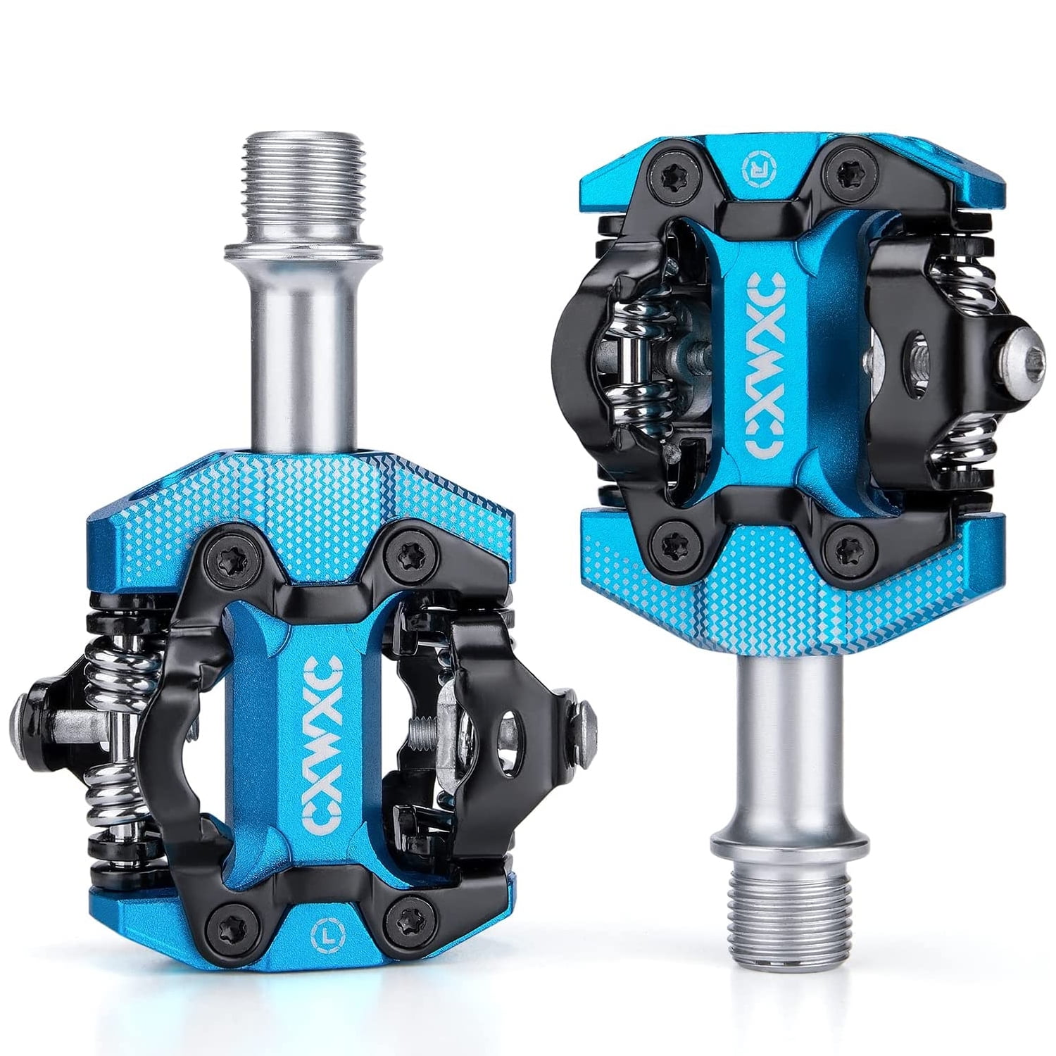 Mountain Bike Clipless Pedals – SPD Compatible, Sealed Bearings, Adjustable Tension, Lightweight CNC Aluminum